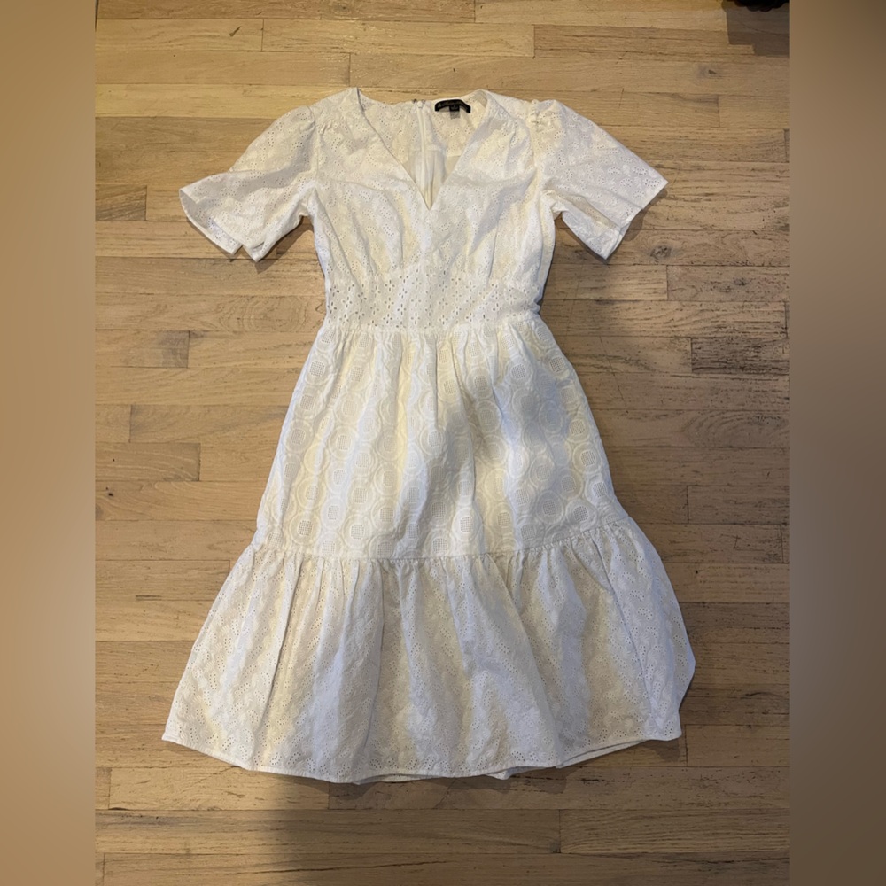 Brooks Brothers Eyelet midi dress.